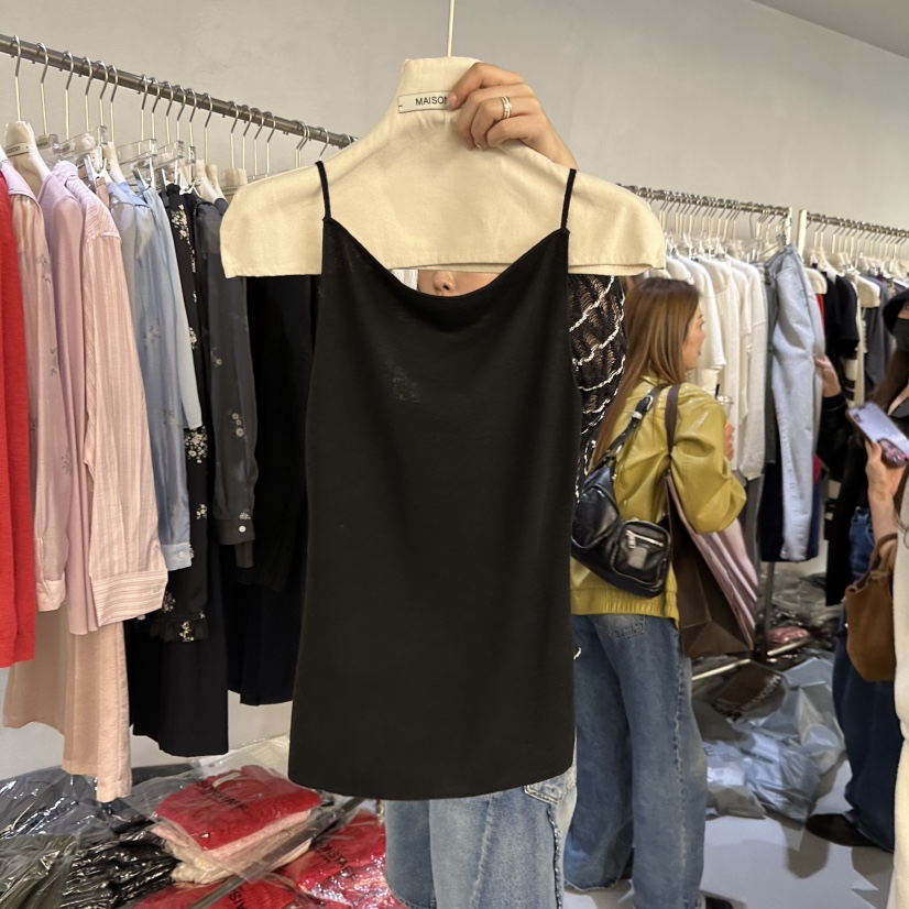 DOUBLE STANDARD/LE SMOKING/MAISONSTAFF韓國東大門直郵女士新款26春夏吊帶背心MAISONSTAFF吊帶/背心圖色2