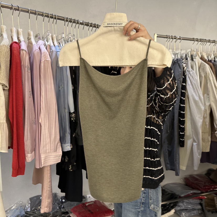 DOUBLE STANDARD/LE SMOKING/MAISONSTAFF韓國東大門直郵女士新款26春夏吊帶背心MAISONSTAFF吊帶/背心圖色3