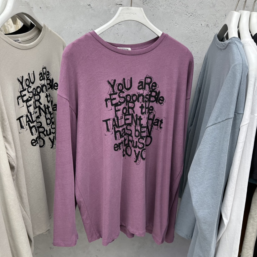 SIXTEEN韓國東大門直郵女士新款休閑推薦人氣時尚長袖T恤SIXTEEN長袖T恤圖色3