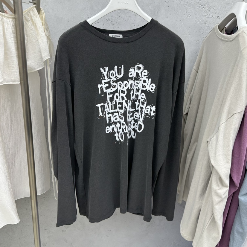 SIXTEEN韓國東大門直郵女士新款休閑推薦人氣時尚長袖T恤SIXTEEN長袖T恤圖色5