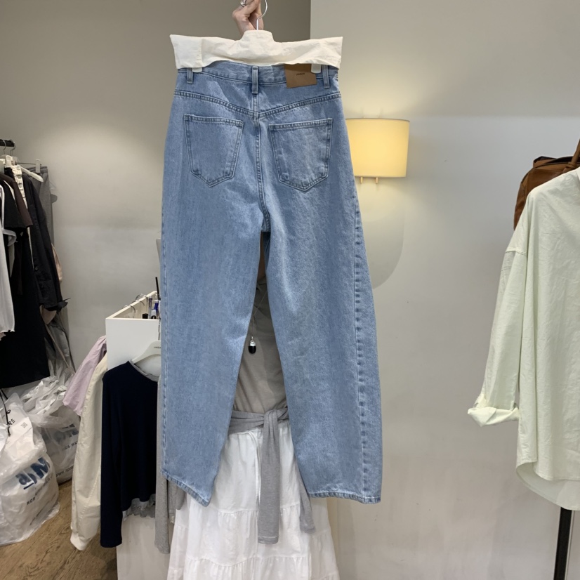 JINSIM韓國東大門直郵女裝新款熱賣時尚26春夏職業牛仔褲JINSIM牛仔褲