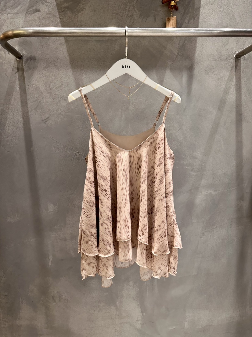 KIFF韓國東大門代購女裝新款推薦休閑時尚熱賣吊帶背心豹紋KIFF吊帶/背心圖色1