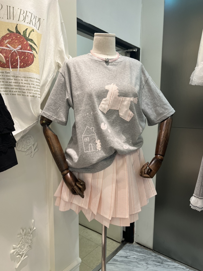 BE&amp;BE韓國直郵實拍女士新款人氣休閑26春夏熱賣職業T恤BE&beT恤