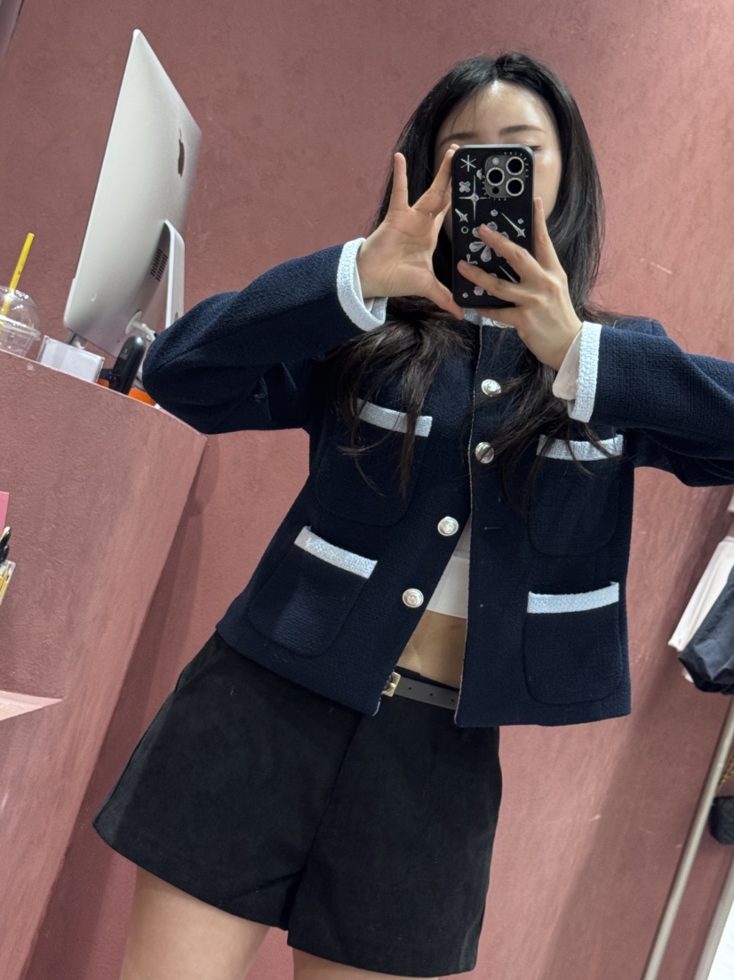 SLIT韓國直郵實拍女裝新品推薦休閑26春夏時尚職業熱賣夾克SLIT夾克