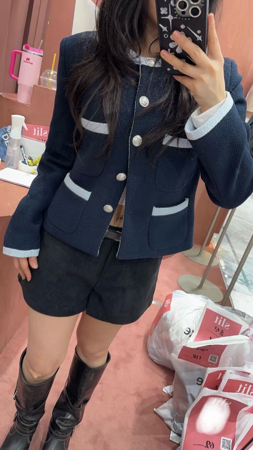 SLIT韓國直郵實拍女裝新品推薦休閑26春夏時尚職業熱賣夾克SLIT夾克