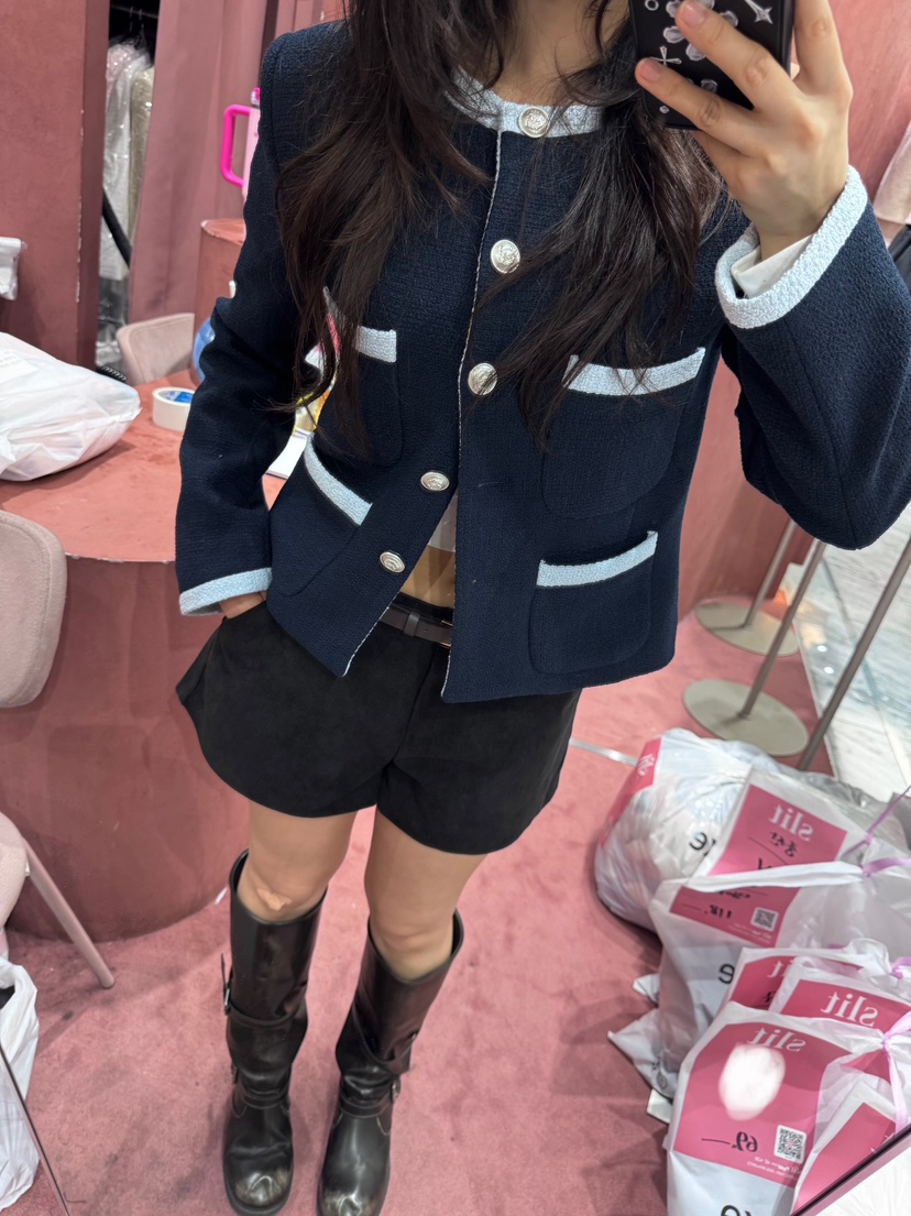 SLIT韓國直郵實拍女裝新品推薦休閑26春夏時尚職業熱賣夾克SLIT夾克