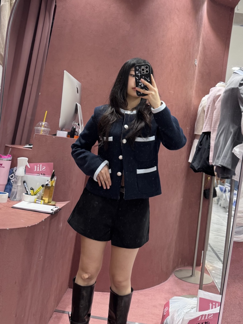 SLIT韓國直郵實拍女裝新品推薦休閑26春夏時尚職業熱賣夾克SLIT夾克