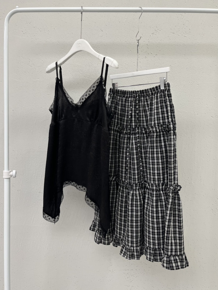 BEAMING SEOUL韓國東大門直郵女裝新款熱賣吊帶背心褶皺BEAMING SEOUL吊帶/背心