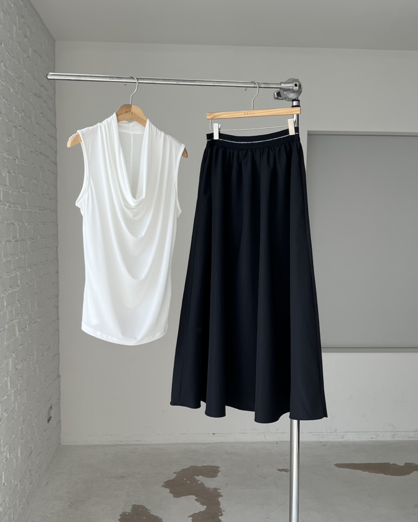 VERNI韓國直郵女士新品熱賣時尚人氣推薦休閑職業26春夏長裙VERNI長裙