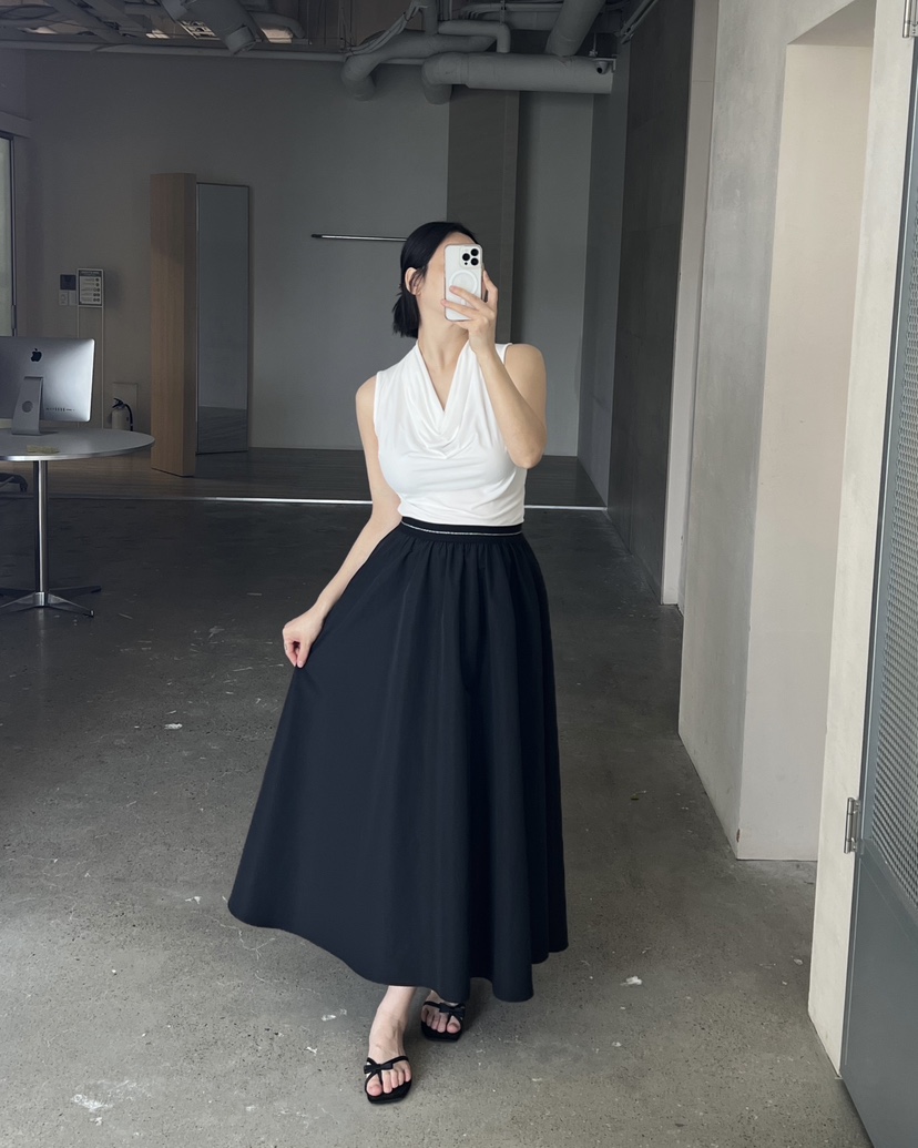 VERNI韓國直郵女士新品熱賣時尚人氣推薦休閑職業26春夏長裙VERNI長裙