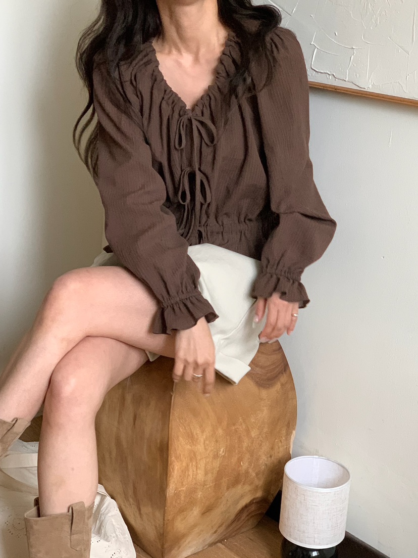 BLEECKER韓國東大門直郵女裝新款時尚熱賣推薦襯衫蕾絲衫BLEECKER襯衫/蕾絲衫