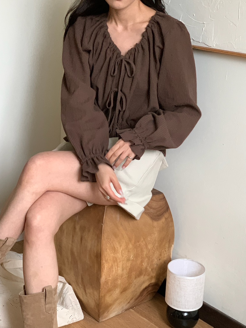 BLEECKER韓國東大門直郵女裝新款時尚熱賣推薦襯衫蕾絲衫BLEECKER襯衫/蕾絲衫