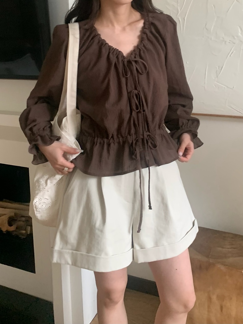 BLEECKER韓國東大門直郵女裝新款時尚熱賣推薦襯衫蕾絲衫BLEECKER襯衫/蕾絲衫