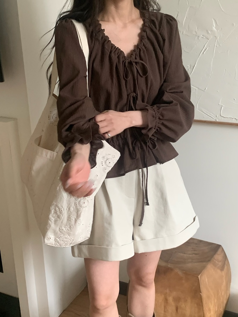 BLEECKER韓國東大門直郵女裝新款時尚熱賣推薦襯衫蕾絲衫BLEECKER襯衫/蕾絲衫