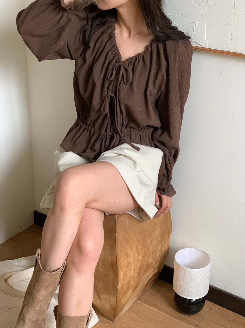 BLEECKER韓國東大門直郵女裝新款時尚熱賣推薦襯衫蕾絲衫BLEECKER襯衫/蕾絲衫