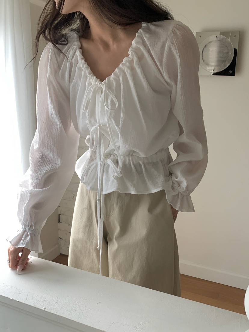 BLEECKER韓國東大門直郵女裝新款時尚熱賣推薦襯衫蕾絲衫BLEECKER襯衫/蕾絲衫