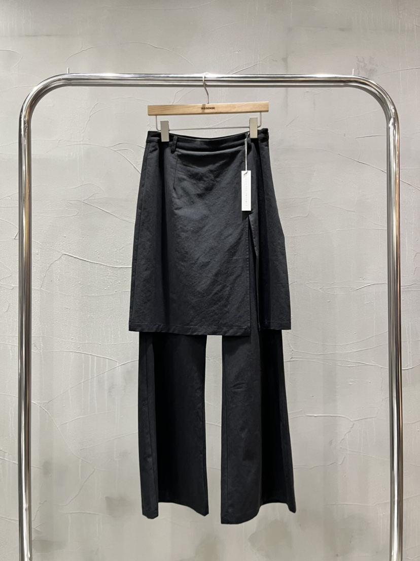 INSSENSE-A韓國東大門直郵女裝新品熱賣26春夏休閑裙褲開衩INSSENSE-A裙褲圖色2