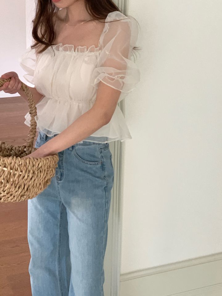 CRONG韓國代購女裝新品熱賣職業人氣26春夏時尚襯衫蕾絲衫CRONG襯衫/蕾絲衫