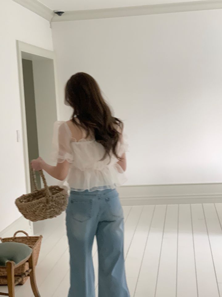 CRONG韓國代購女裝新品熱賣職業人氣26春夏時尚襯衫蕾絲衫CRONG襯衫/蕾絲衫