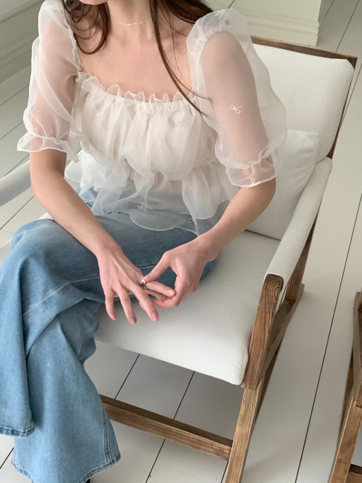 CRONG韓國代購女裝新品熱賣職業人氣26春夏時尚襯衫蕾絲衫CRONG襯衫/蕾絲衫