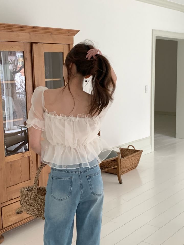 CRONG韓國代購女裝新品熱賣職業人氣26春夏時尚襯衫蕾絲衫CRONG襯衫/蕾絲衫