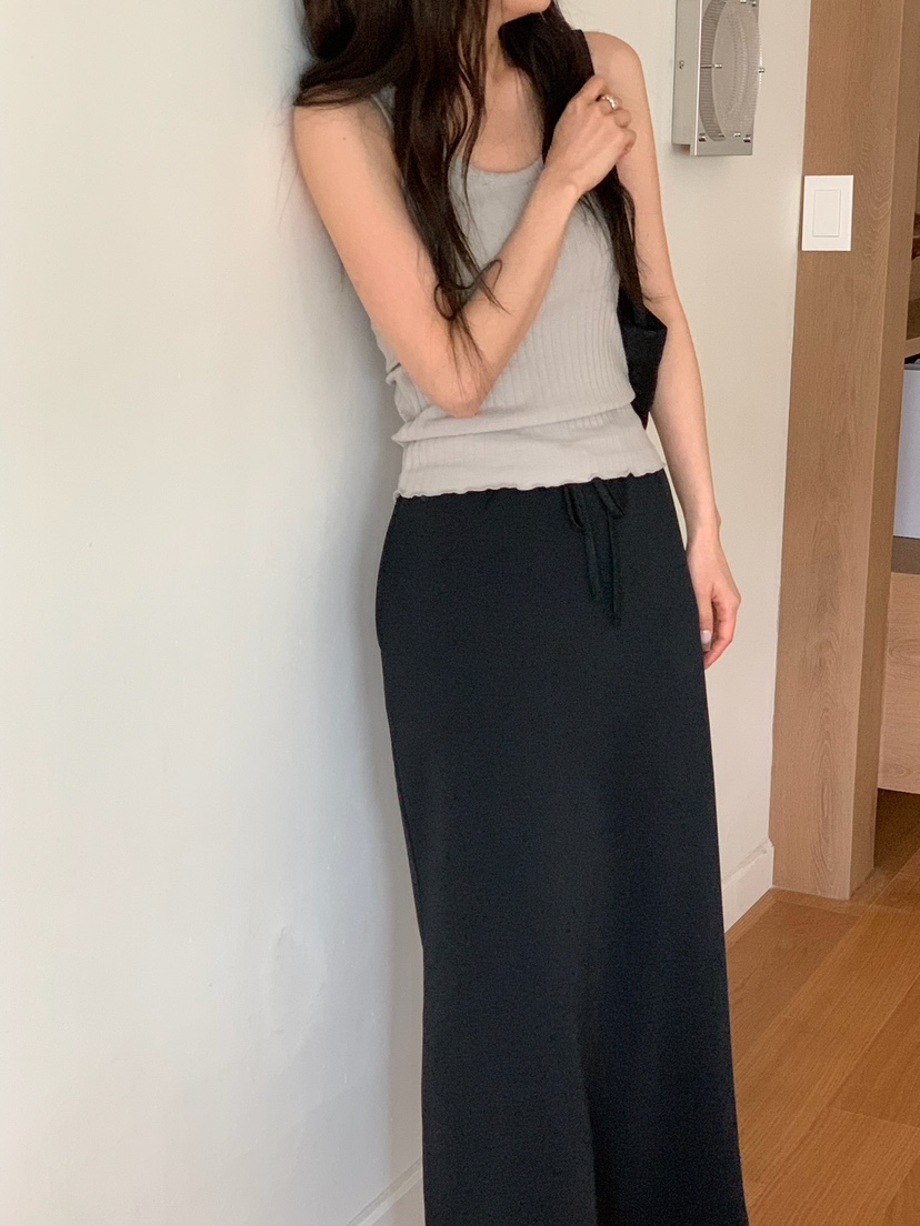 BLEECKER韓國直郵女士新品時尚休閑人氣熱賣吊帶背心羅紋BLEECKER吊帶/背心