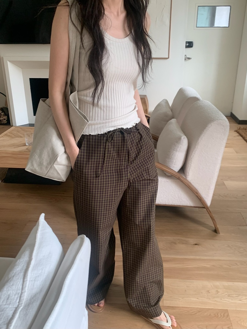 BLEECKER韓國直郵女士新品時尚休閑人氣熱賣吊帶背心羅紋BLEECKER吊帶/背心