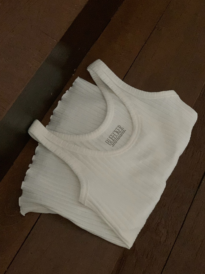 BLEECKER韓國直郵女士新品時尚休閑人氣熱賣吊帶背心羅紋BLEECKER吊帶/背心