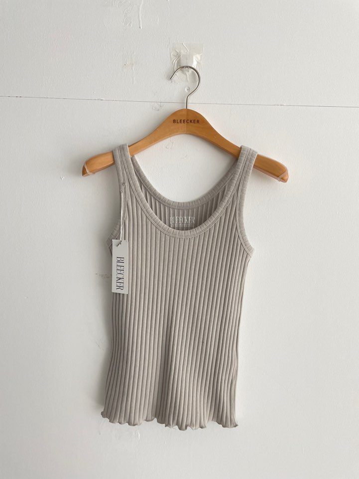 BLEECKER韓國直郵女士新品時尚休閑人氣熱賣吊帶背心羅紋BLEECKER吊帶/背心圖色2