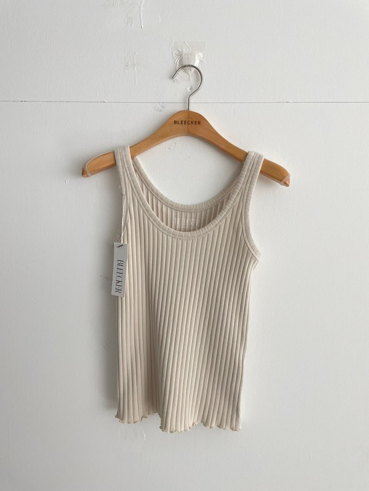 BLEECKER韓國直郵女士新品時尚休閑人氣熱賣吊帶背心羅紋BLEECKER吊帶/背心圖色4