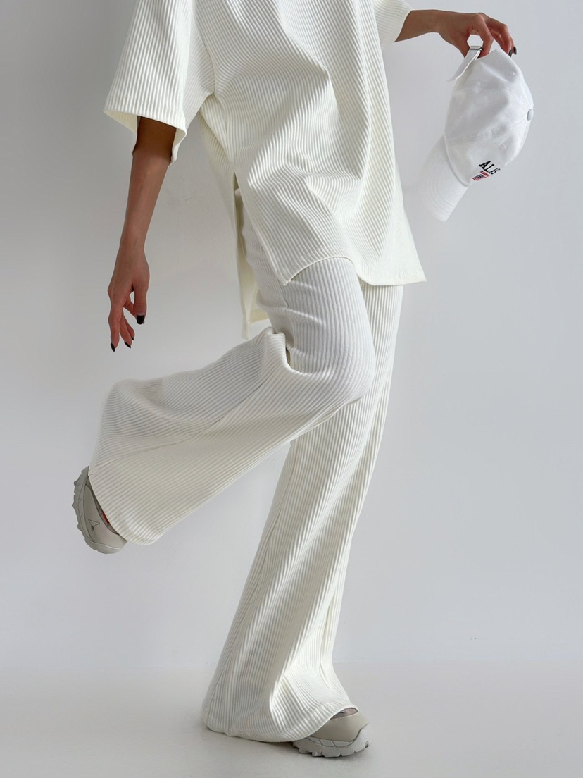 ANGLOG BEIGE韓國代購女裝新款職業時尚人氣休閑休閑褲羅紋ANGLOG BEIGE休閑褲