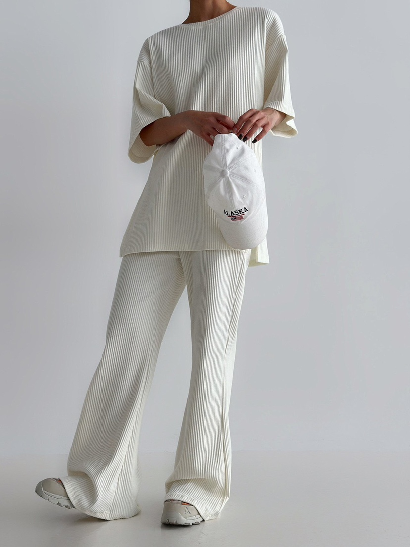 ANGLOG BEIGE韓國代購女裝新款職業時尚人氣休閑休閑褲羅紋ANGLOG BEIGE休閑褲