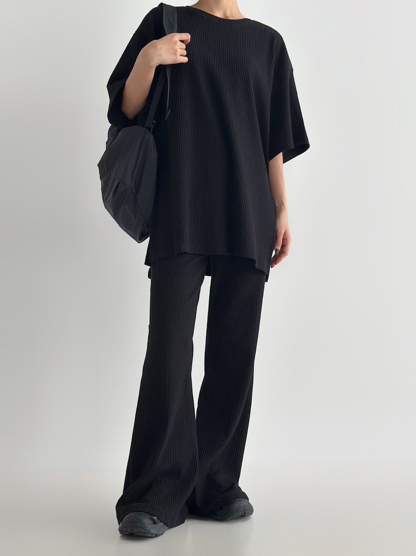 ANGLOG BEIGE韓國代購女裝新款職業時尚人氣休閑休閑褲羅紋ANGLOG BEIGE休閑褲