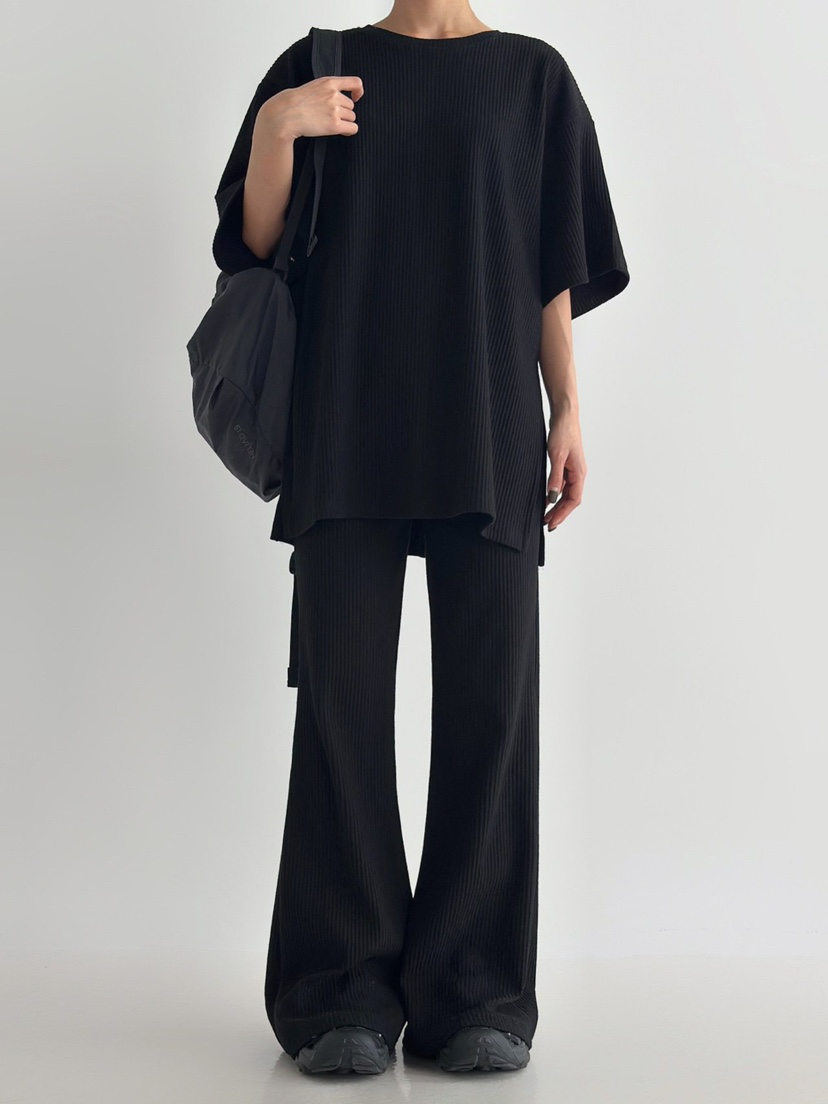 ANGLOG BEIGE韓國代購女裝新款職業時尚人氣休閑休閑褲羅紋ANGLOG BEIGE休閑褲