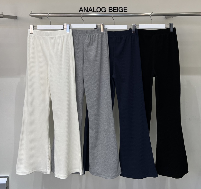 ANGLOG BEIGE韓國代購女裝新款職業時尚人氣休閑休閑褲羅紋ANGLOG BEIGE休閑褲