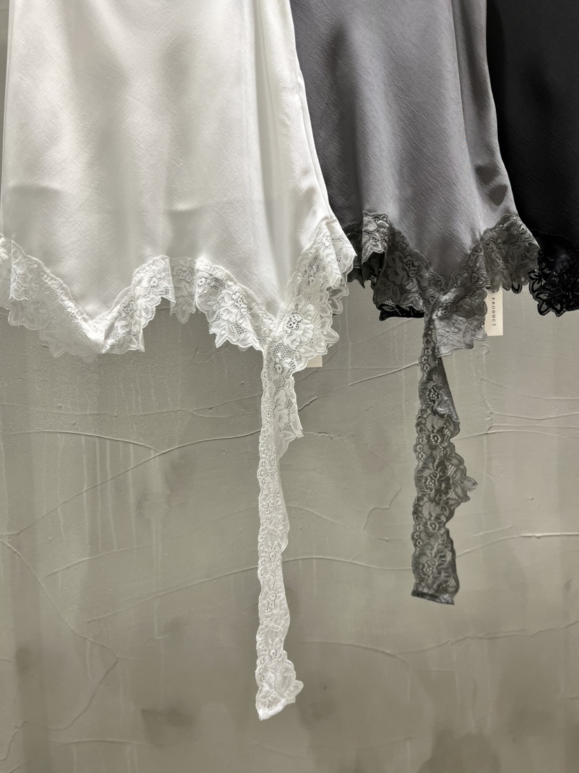 INSSENSE-A韓國直郵女裝新款26春夏半身裙中短裙不對稱蕾絲INSSENSE-A半身裙/中短裙