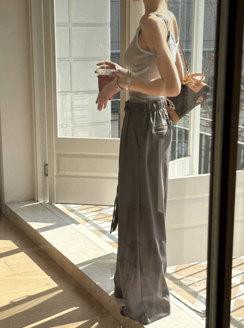 ZEROZERO韓國直郵實拍女裝新品推薦職業時尚人氣休閑褲褶裥ZEROZERO休閑褲