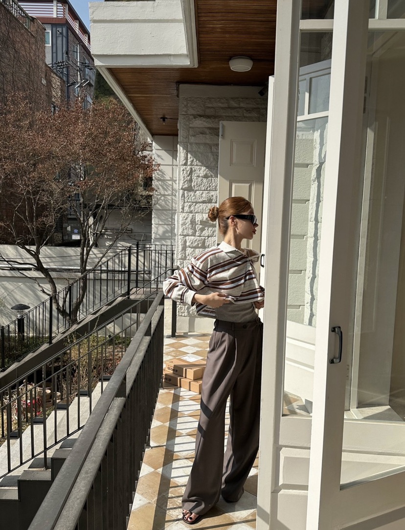 ZEROZERO韓國直郵實拍女裝新品推薦職業時尚人氣休閑褲褶裥ZEROZERO休閑褲