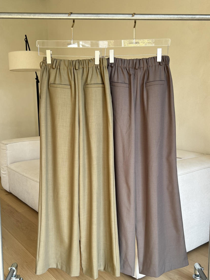 ZEROZERO韓國直郵實拍女裝新品推薦職業時尚人氣休閑褲褶裥ZEROZERO休閑褲