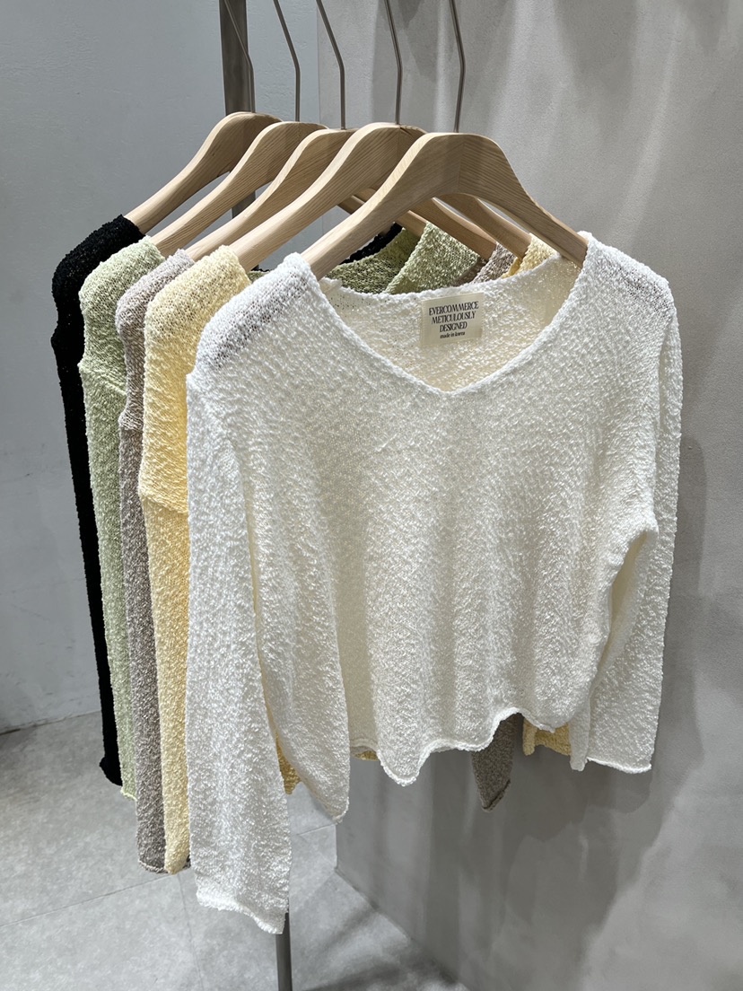 EVERCOMMERCE METICULOUSLY DESIGNED韓國東大門直郵女裝新款職業針織衫EVERCOMMERCE METICULOUSLY DESIGNED針織衫