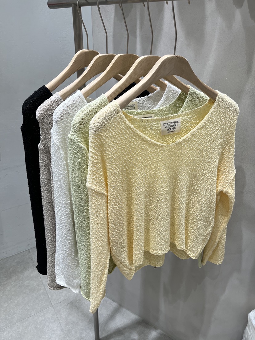 EVERCOMMERCE METICULOUSLY DESIGNED韓國東大門直郵女裝新款職業針織衫EVERCOMMERCE METICULOUSLY DESIGNED針織衫