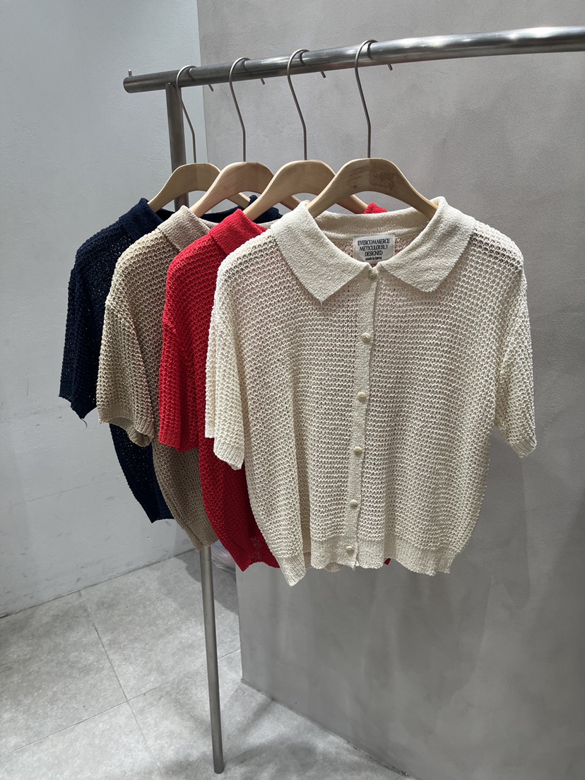 EVERCOMMERCE METICULOUSLY DESIGNED韓國東大門代購女裝新款人氣針織衫華夫格EVERCOMMERCE METICULOUSLY DESIGNED針織衫