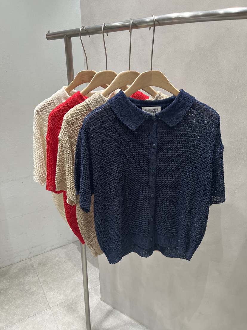 EVERCOMMERCE METICULOUSLY DESIGNED韓國東大門代購女裝新款人氣針織衫華夫格EVERCOMMERCE METICULOUSLY DESIGNED針織衫