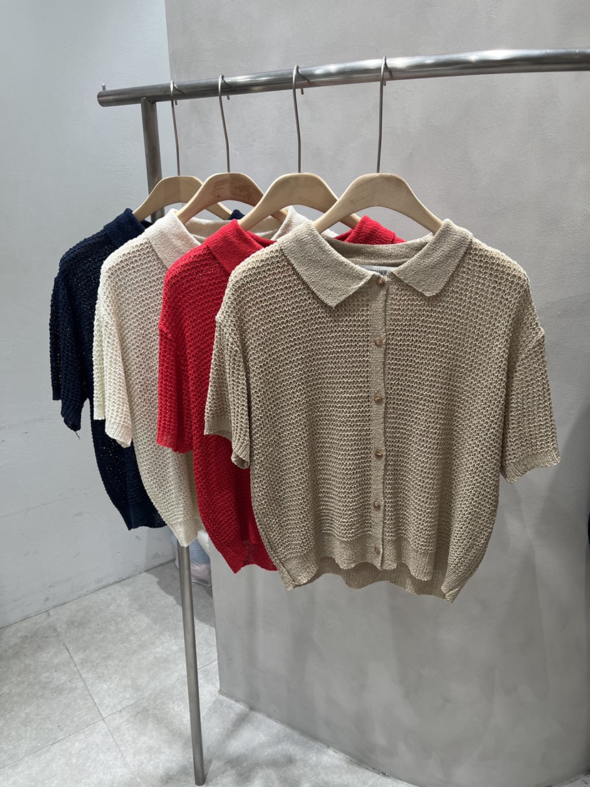 EVERCOMMERCE METICULOUSLY DESIGNED韓國東大門代購女裝新款人氣針織衫華夫格EVERCOMMERCE METICULOUSLY DESIGNED針織衫