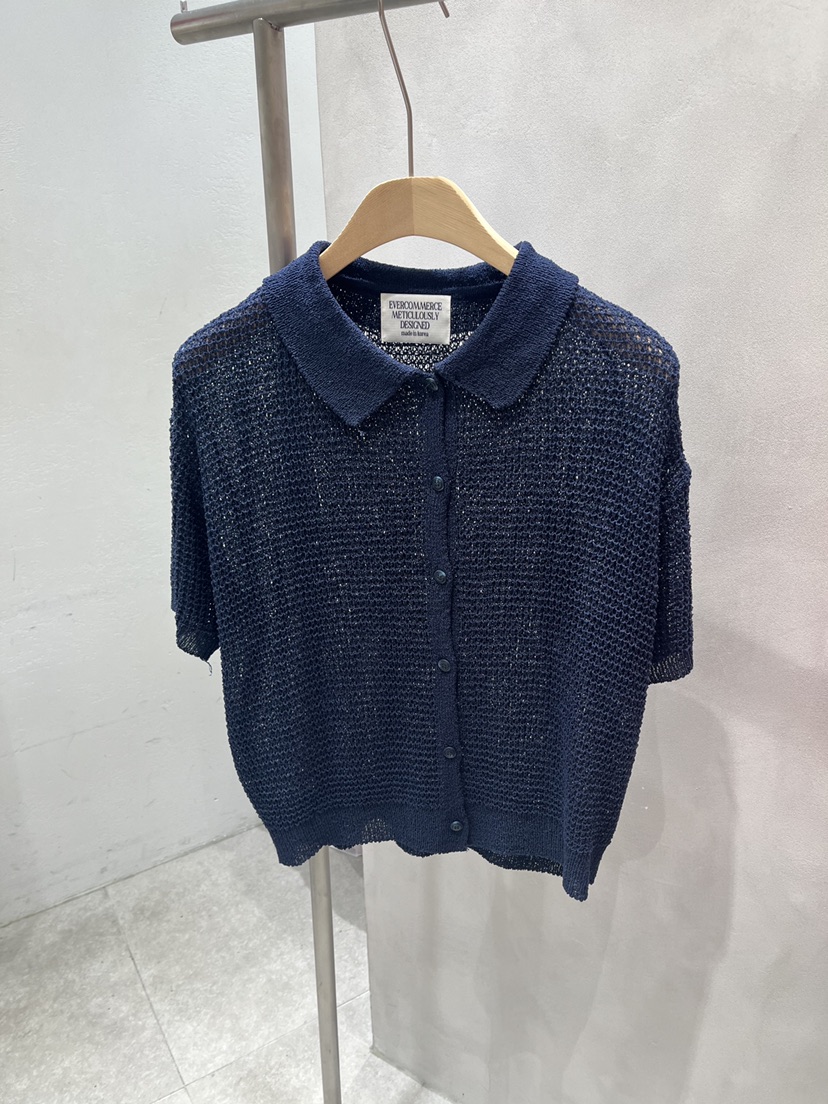 EVERCOMMERCE METICULOUSLY DESIGNED韓國東大門代購女裝新款人氣針織衫華夫格EVERCOMMERCE METICULOUSLY DESIGNED針織衫圖色2