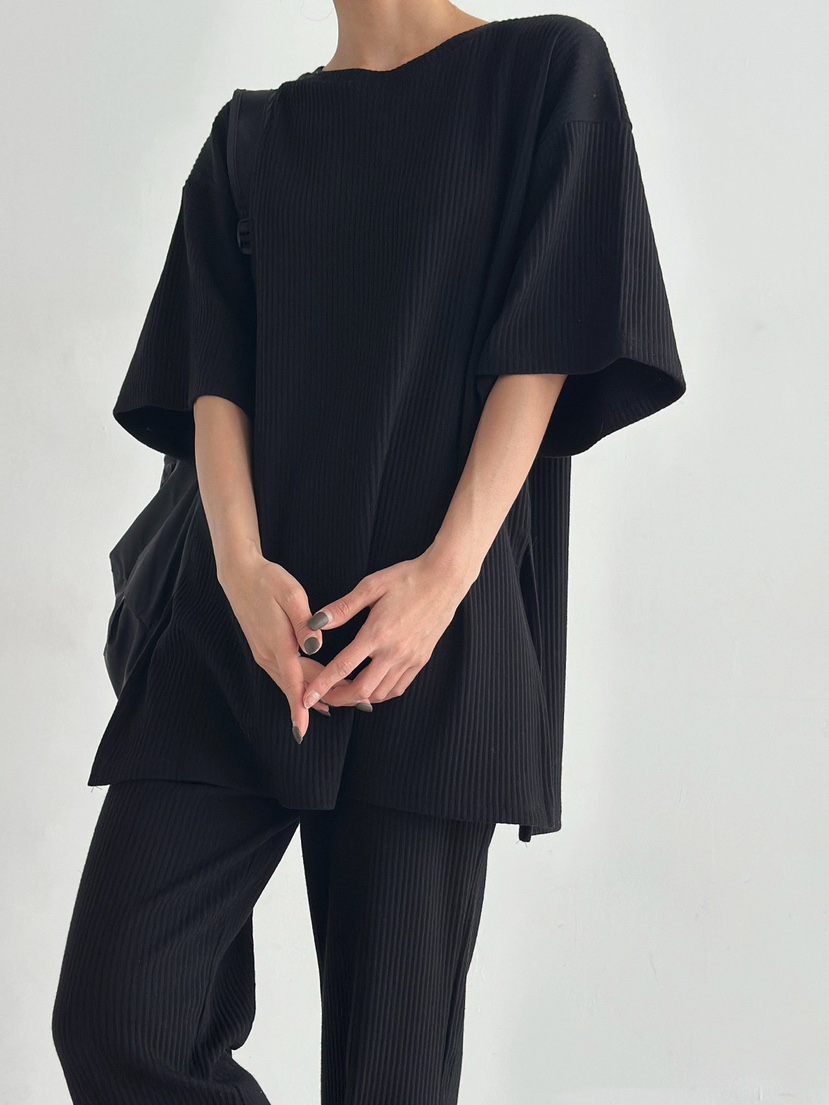 ANGLOG BEIGE韓國東大門代購女裝新款熱賣職業時尚T恤羅紋ANGLOG BEIGET恤