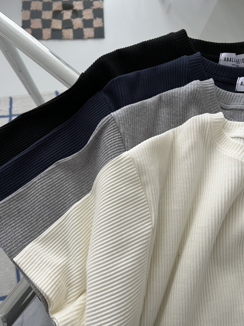 ANGLOG BEIGE韓國東大門代購女裝新款熱賣職業時尚T恤羅紋ANGLOG BEIGET恤