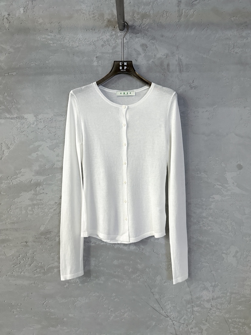 COME OPEN/HAPER韓國東大門代購女士新品26春夏針織衫真絲圓領開衫COME OPEN/HAPER針織衫圖色2