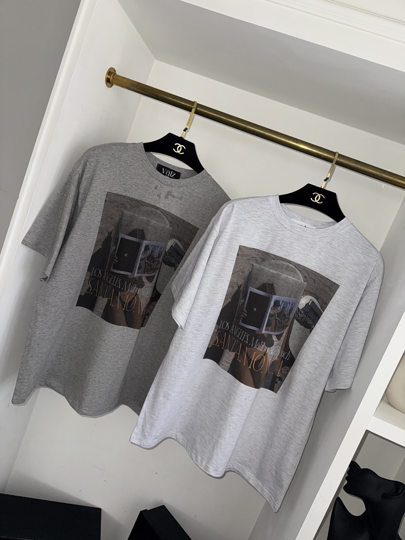 바츠韓國直郵女士新款人氣時尚熱賣26春夏休閑推薦職業T恤VatzT恤圖色1左一色