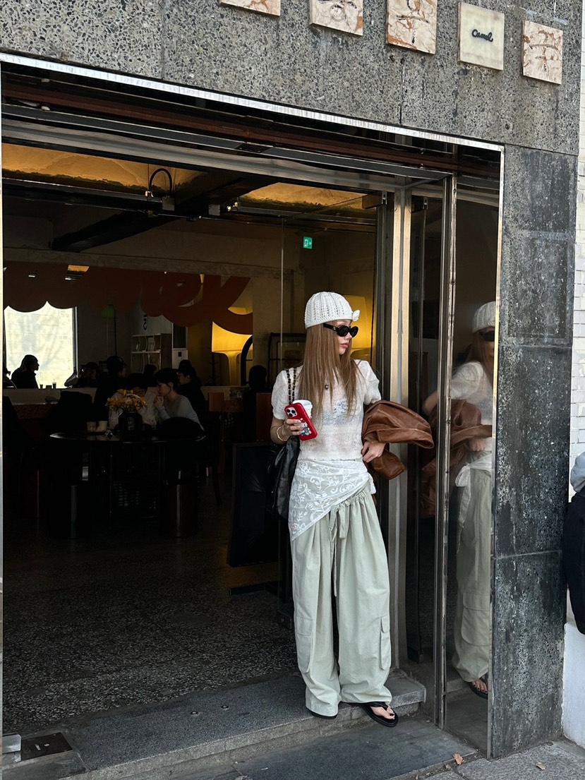 ZEROZERO韓國東大門直郵女裝新品時尚推薦人氣休閑褲尼龍ZEROZERO休閑褲